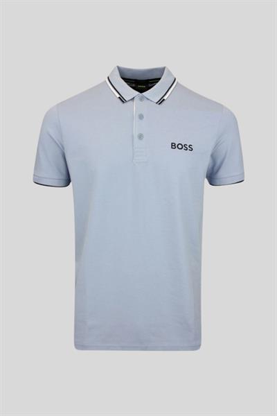 Boss Regular Fit Polo Yaka Erkek T-Shirt Mavi 498