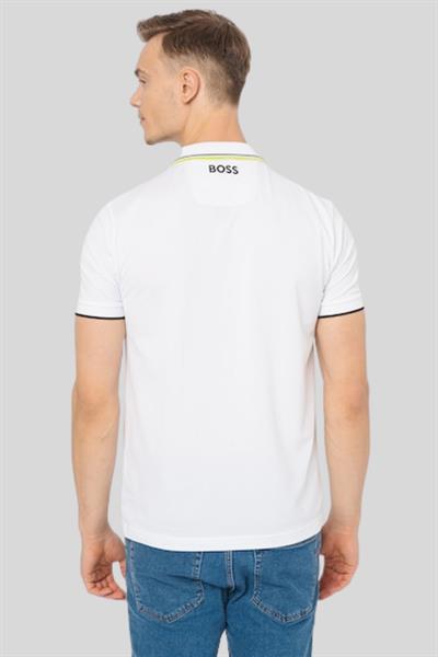 Boss Regular Fit Polo Yaka Erkek T-Shirt Beyaz