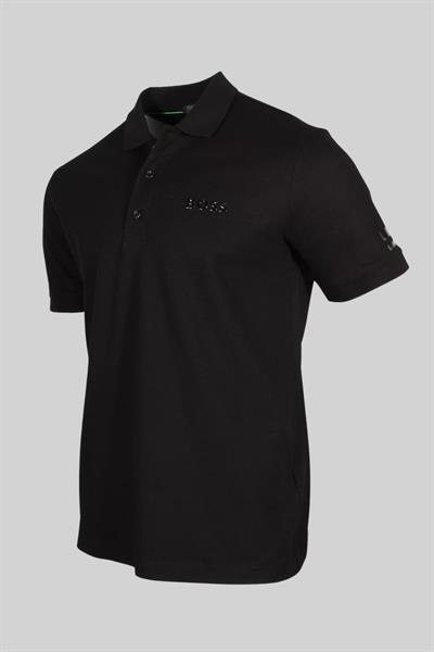 Boss Regular Fit Polo Yaka Erkek T-Shirt Siyah