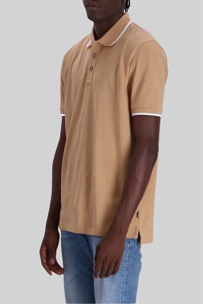 Boss Regular Fit Polo Yaka Erkek T-Shirt Bej 260