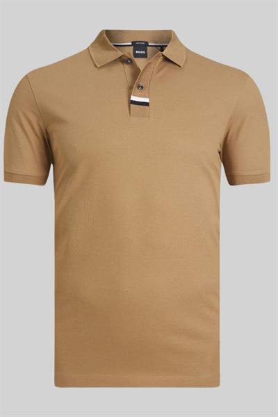 Boss Regular Fit Polo Yaka Erkek T-Shirt Bej 260