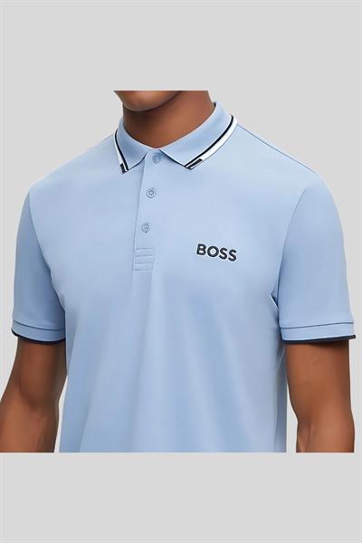 Boss Regular Fit Polo Yaka Erkek T-Shirt Mavi 498