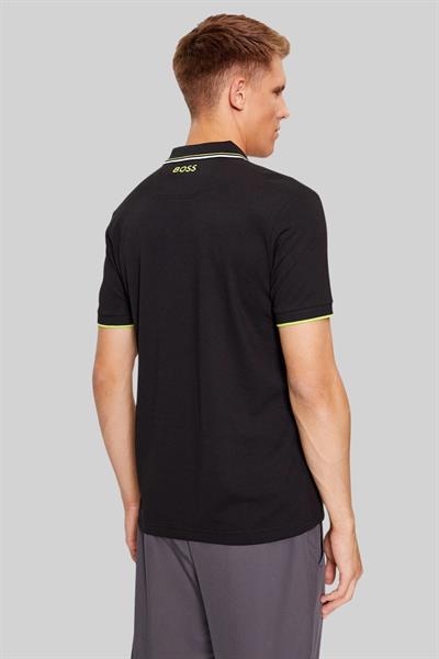 Boss Regular Fit Polo Yaka Erkek T-Shirt Siyah