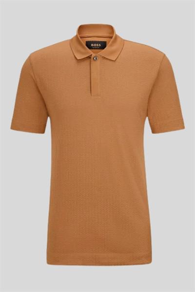 Boss Regular Fit Polo Yaka Erkek T-Shirt Bej 260