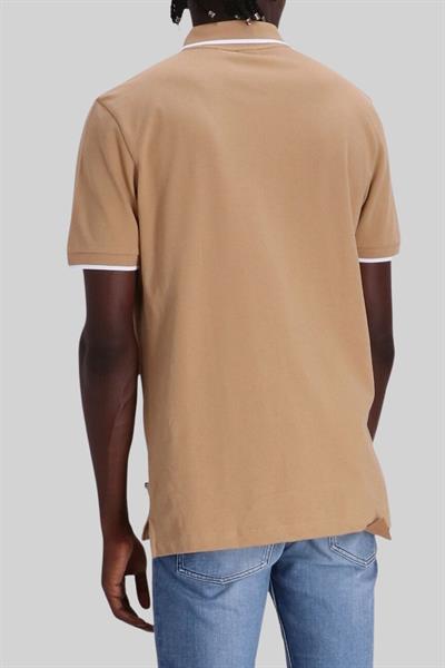 Boss Regular Fit Polo Yaka Erkek T-Shirt Bej 260