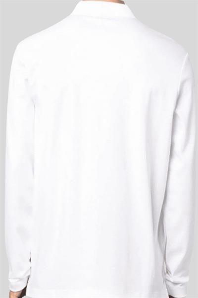 Boss Regular Fit Polo Yaka Sweatshirt Erkek Beyaz 100