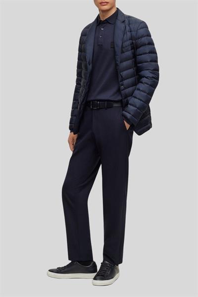Boss Regular Fit Polo Yaka Sweatshirt Erkek Lacivert 405