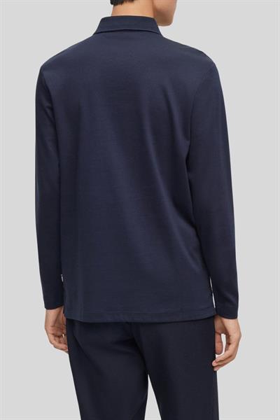 Boss Regular Fit Polo Yaka Sweatshirt Erkek Lacivert 405