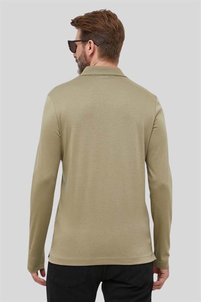 Boss Regular Fit Polo Yaka Sweatshirt Erkek Haki 336