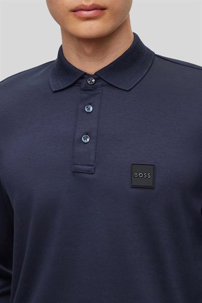 Boss Regular Fit Polo Yaka Sweatshirt Erkek Lacivert 405
