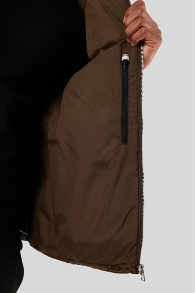 Boss Regular Fit Şişme Erkek Yelek Kahverengi