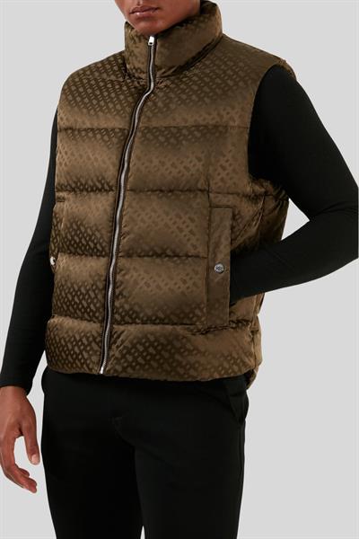 Boss Regular Fit Şişme Erkek Yelek Kahverengi