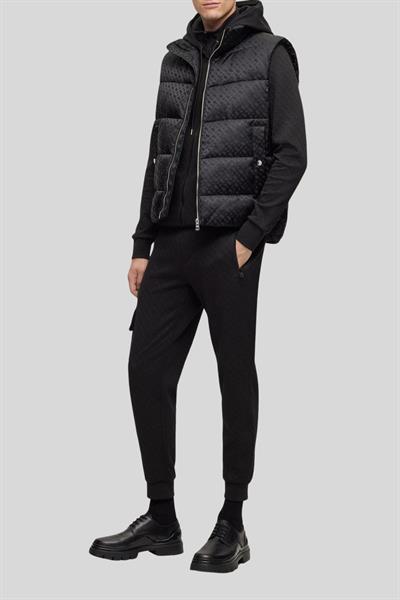 Boss Regular Fit Şişme Erkek Yelek Siyah