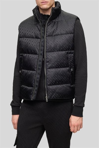 Boss Regular Fit Şişme Erkek Yelek Siyah