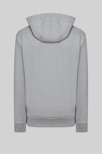 Boss Regular Fit Tam Fermuar Kapüşonlu Erkek Ceket Gri 041