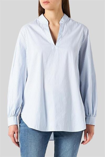 Boss Regular Fit Uzun Kollu Kadın Bluz Mavi 417