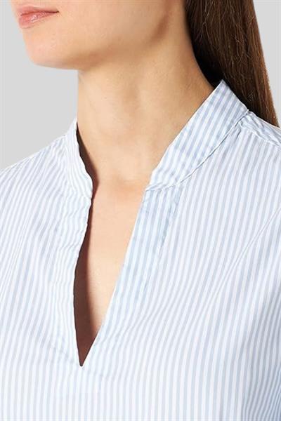 Boss Regular Fit Uzun Kollu Kadın Bluz Mavi 417