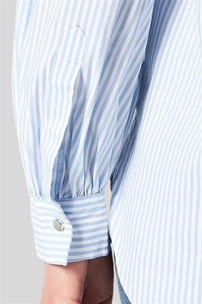 Boss Regular Fit Uzun Kollu Kadın Bluz Mavi 417