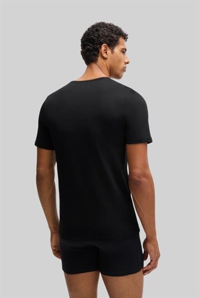Boss Regular Fit V Yaka Erkek T-Shirt Siyah