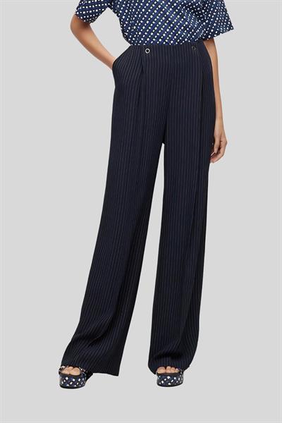 Boss Regular Fit Yüksek Bel Geniş Paça Kadın Pantolon Çok Renkli