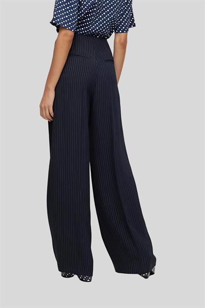 Boss Regular Fit Yüksek Bel Geniş Paça Kadın Pantolon Çok Renkli