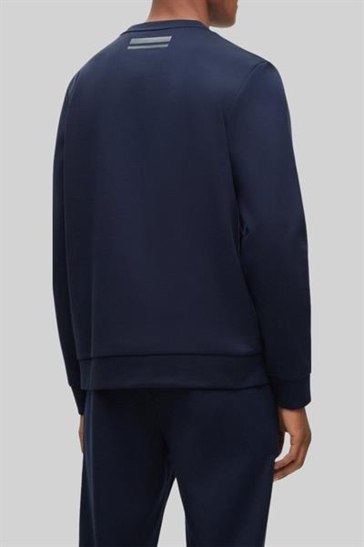 Boss Regular Fit Yuvarlak Yaka Erkek Sweatshirt Mavi 402