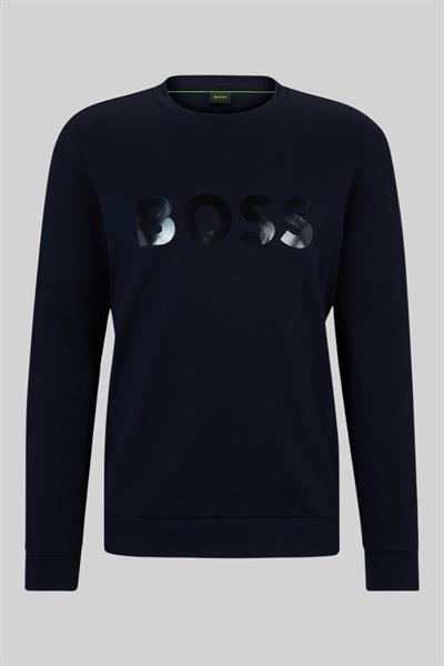 Boss Regular Fit Yuvarlak Yaka Erkek Sweatshirt Mavi 402