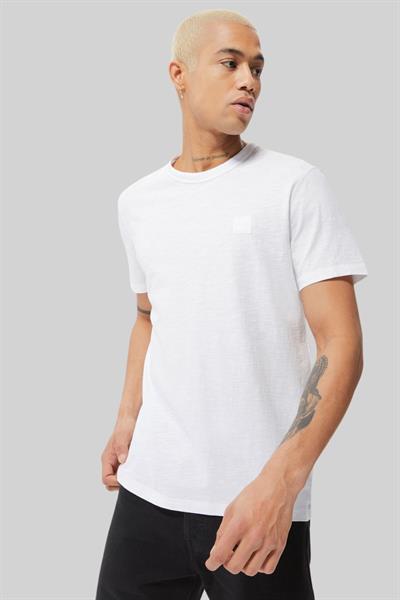 Boss Regular Pamuklu Fit Bisiklet Yaka Erkek T-Shirt Beyaz 100