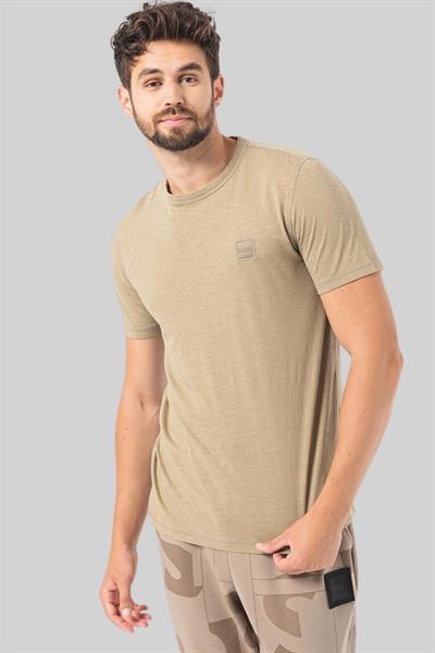 Boss Regular Pamuklu Fit Bisiklet Yaka Erkek T-Shirt Haki 336