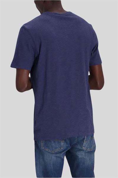 Boss Regular Pamuklu Fit Bisiklet Yaka Erkek T-Shirt Mavi 418