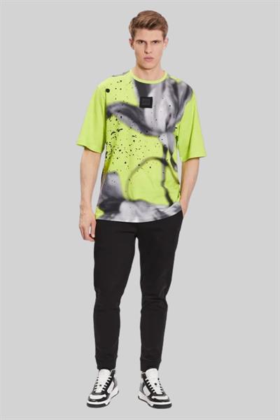 Boss Relaxed Fit Bisiklet Yaka Erkek T-Shirt Yeşil