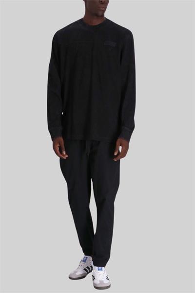Boss Relaxed Fit Bisiklet Yaka Uzun Kol Erkek Sweatshirt Siyah