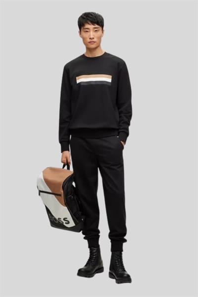 Boss Relaxed Fit Erkek Sweatshirt Siyah