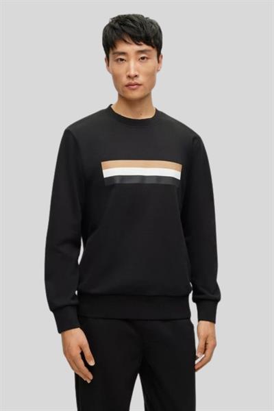 Boss Relaxed Fit Erkek Sweatshirt Siyah
