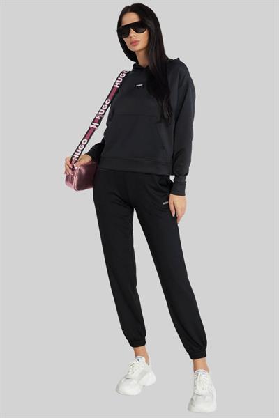 Boss Relaxed Fit Kadın Spor Pantolon Siyah