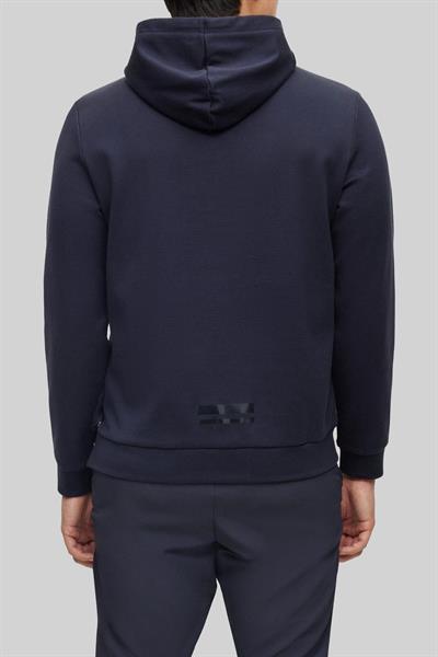 Boss Relaxed Fit Kapüşonlu Erkek Sweatshirt Mavi 402