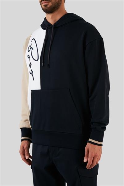 Boss Relaxed Fit Kapüşonlu Erkek Sweatshirt Lacivert 404