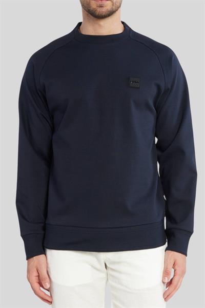Boss Relaxed Fit Logolu Erkek Sweatshirt Lacivert 405