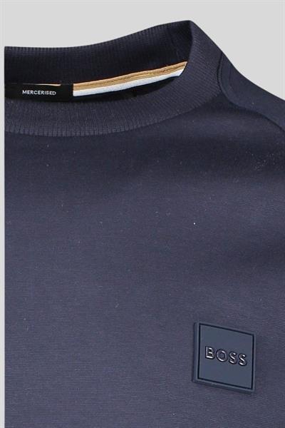 Boss Relaxed Fit Logolu Erkek Sweatshirt Lacivert 405