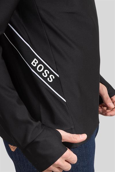 Boss Salbo Bisiklet Yaka Erkek Sweatshirt Siyah