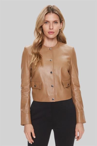 Boss Samarie Deri Ceket Bej 260