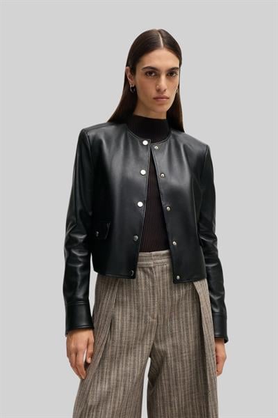 Boss Samarie Deri Ceket Siyah