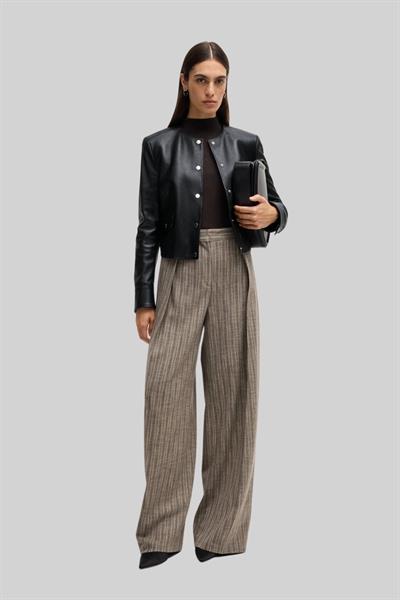 Boss Samarie Deri Ceket Siyah