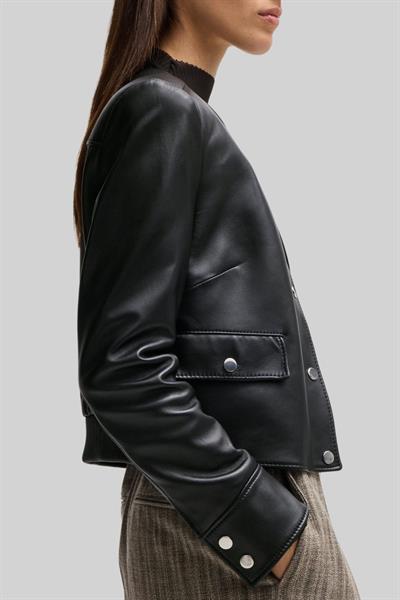 Boss Samarie Deri Ceket Siyah