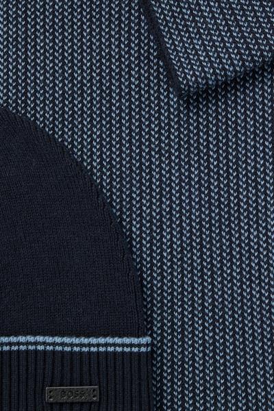 Boss Şapka Atkı Set Lacivert 404