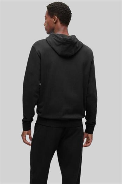 Boss Seeger Kapüşonlu Cepli Erkek Sweatshirt Siyah