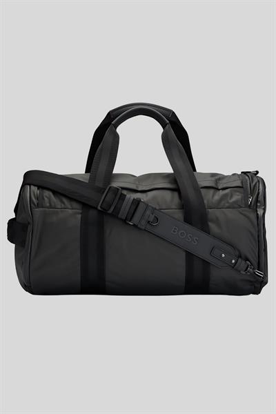 Boss Silindir Spor Erkek Seyehat Çantası Siyah