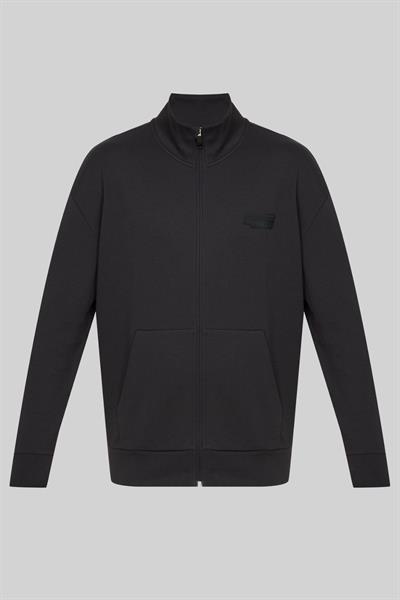 Boss Skarlkey Erkek Fermuarlı Sweatshirt Siyah 016