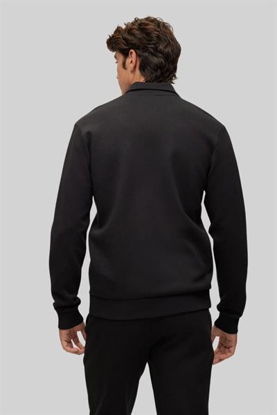 Boss Skaz 1 Erkek Fermuarlı Sweatshirt Siyah