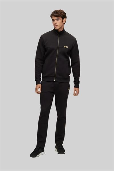 Boss Skaz 1 Erkek Fermuarlı Sweatshirt Siyah